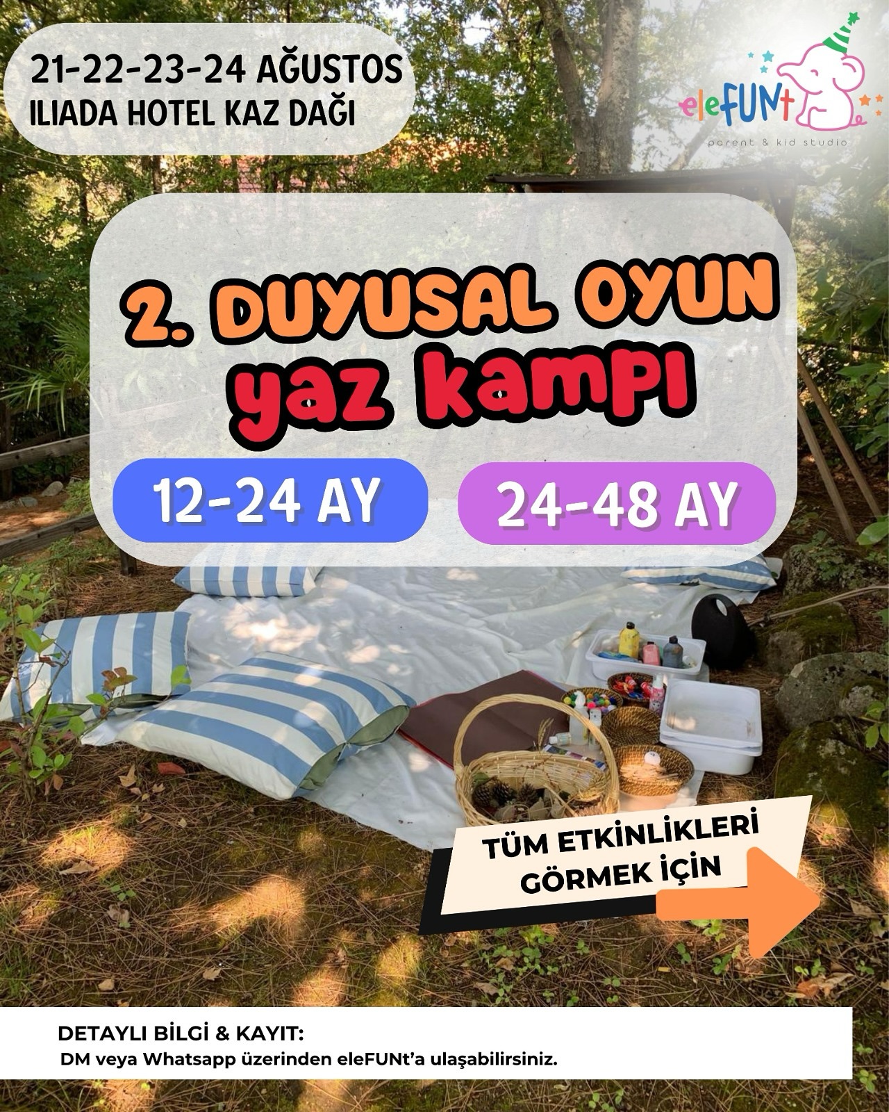 İlk kamp etkinliği fotoğrafı