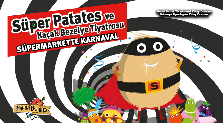 Süper Patates ve Kaçak Bezelye - Süpermarkette Karnaval etkinliği fotoğrafı